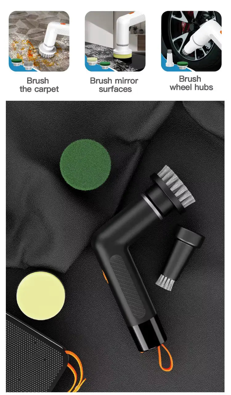 EchoVerse Mini Power Scrubber - Compact Electric Cleaning Brush