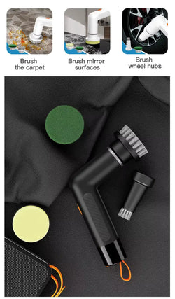 EchoVerse Mini Power Scrubber - Compact Electric Cleaning Brush