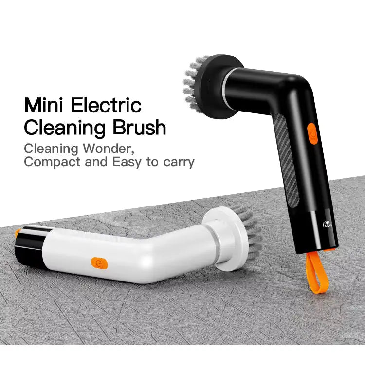EchoVerse Mini Power Scrubber - Compact Electric Cleaning Brush